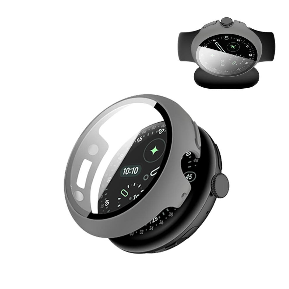 Case For Pixel Watch 4 41Mm With Builtin Screen Protector, Shockproof Full Protection, Gray 9070919013089