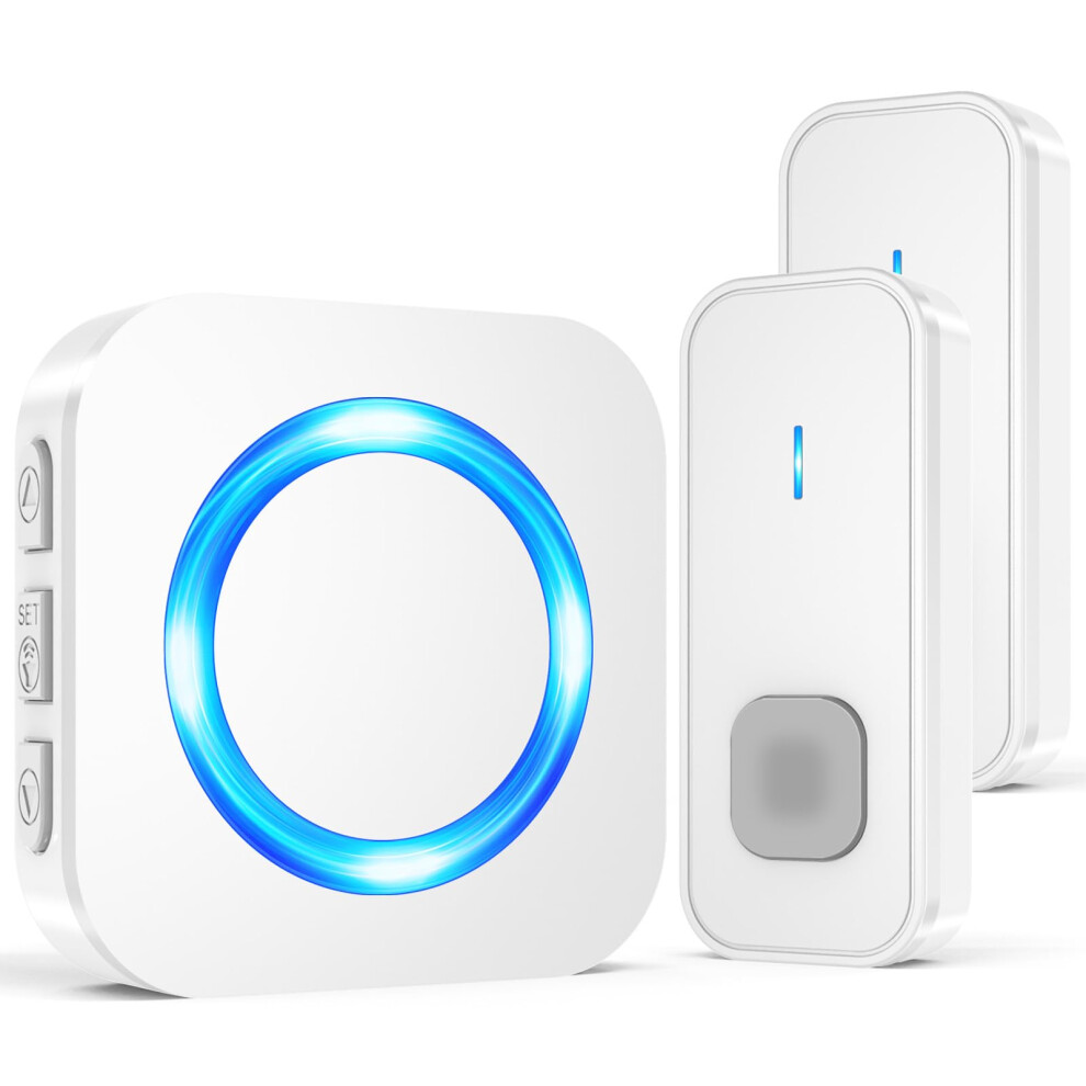 Surfou Wireless Doorbell, Plug In Waterproof Cordless Electric Door Bell Chime K 5001173875094