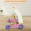 2 in 1 Baby Walker and Activity Center with Adjustable Push Resistance and Removable Activity Panel 4