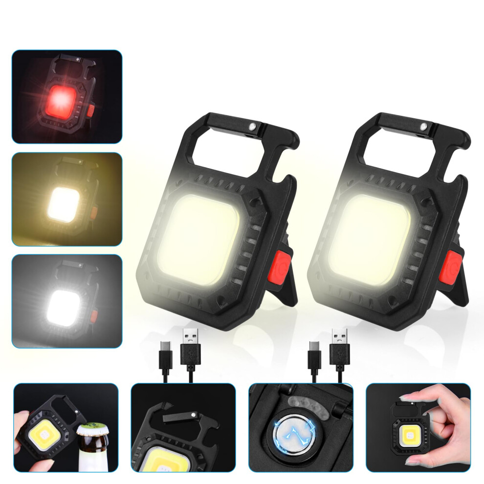 Uraqt Mini Led Cob Flashlight, 1000 Lumens 500Mah