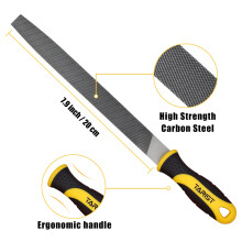 TARIST Metal File Set 3Piece 8inchProfessional Carbon Steel File Inclu