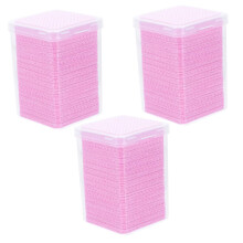 Eyelash Extension Glue Wipes 600pcs Pink Cotton Pads for Efficient Adhesive Removal Salon Use