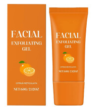 Facial Exfoliating Gel with Orange Whitening, Moisturizing Deep Cleansing Face and Body Scrub 1PCS