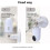 PAIKIUU 2Pcs Adhesive Ring Camera Mount Wall Mount without Drilling, Ring Camera Mounting Bracket Stick Up Mount 360 Degree Adjustable Screwless for 4