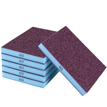 STEBRUAM 6 Pieces Sanding Sponges, 120 Grits Specifications Sanding Pads,sand sponge Washable and Reusable,Sand Paper Pack for Metal Wood Wall