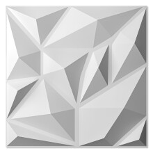 Art3d 20 Pack Decorative Accent 3D Wall Panels, 19 Sq.Feet PVC Interior Wall Decor for Home and Office, Living Room, Bedroom, Kitchen, 11.8"x11.8", Wh