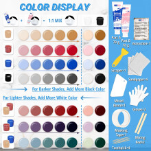 Bathtub Repair Kit 140g Color Match TUFINEIN Ceramic Repair Kit for Po