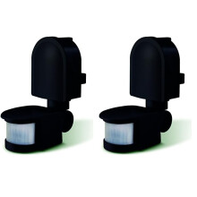 Luceco LGIP44WSB-01 LED Tilt and Swivel PIR Motion
