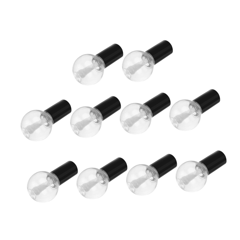 White 5Ml Clear Refillable Lip Gloss Tubes With Wand, Empty Lip Balm Containers 10Pcs For Diy Cosmetics