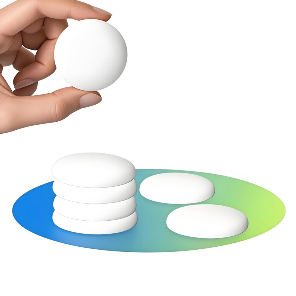 Efbock Door Stopper, Silicone Wall Protectors Self Adhesive Door Handle Knob Bumper Guard Stopper Rubber Door Stops 6Pcs(1.57Inch, White) 5051226553141