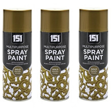 3 x Gold Spray Paint