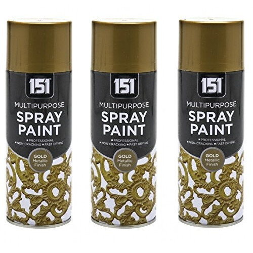 3 x Gold Spray Paint