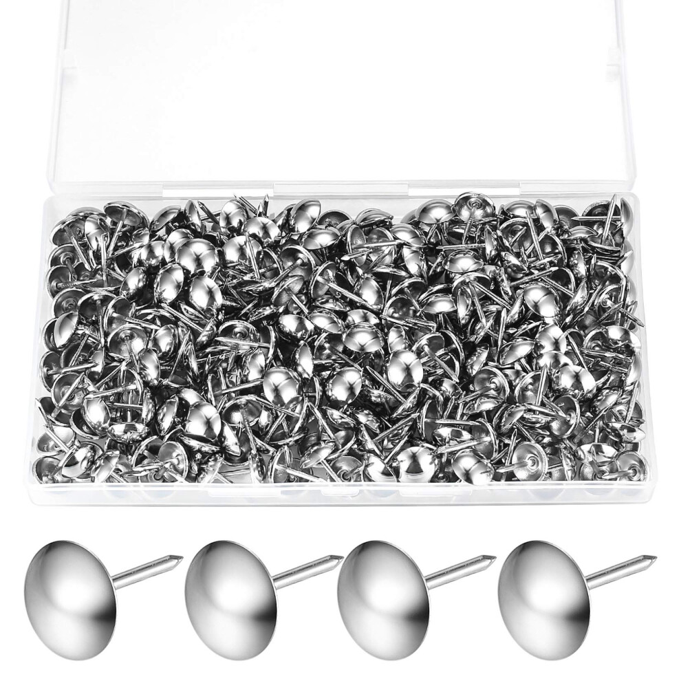 320 Pcs Upholstery Nails, Upholstery Tacks Pins, Furniture Decorative Thumbtacks, Antique Push Studs Pins, Drawing Picture Chairs Carpet Nails - 11X1 4545848765231