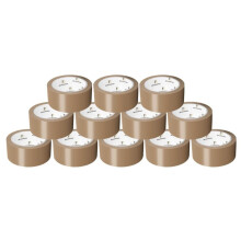 Heavy Duty Brown Packing Tape - 6 Rolls of 48mm x 66m Strong Packaging Tape - Sticky Parcel Tapes for Boxes, Postage, Moving House - FSC Certified Sh