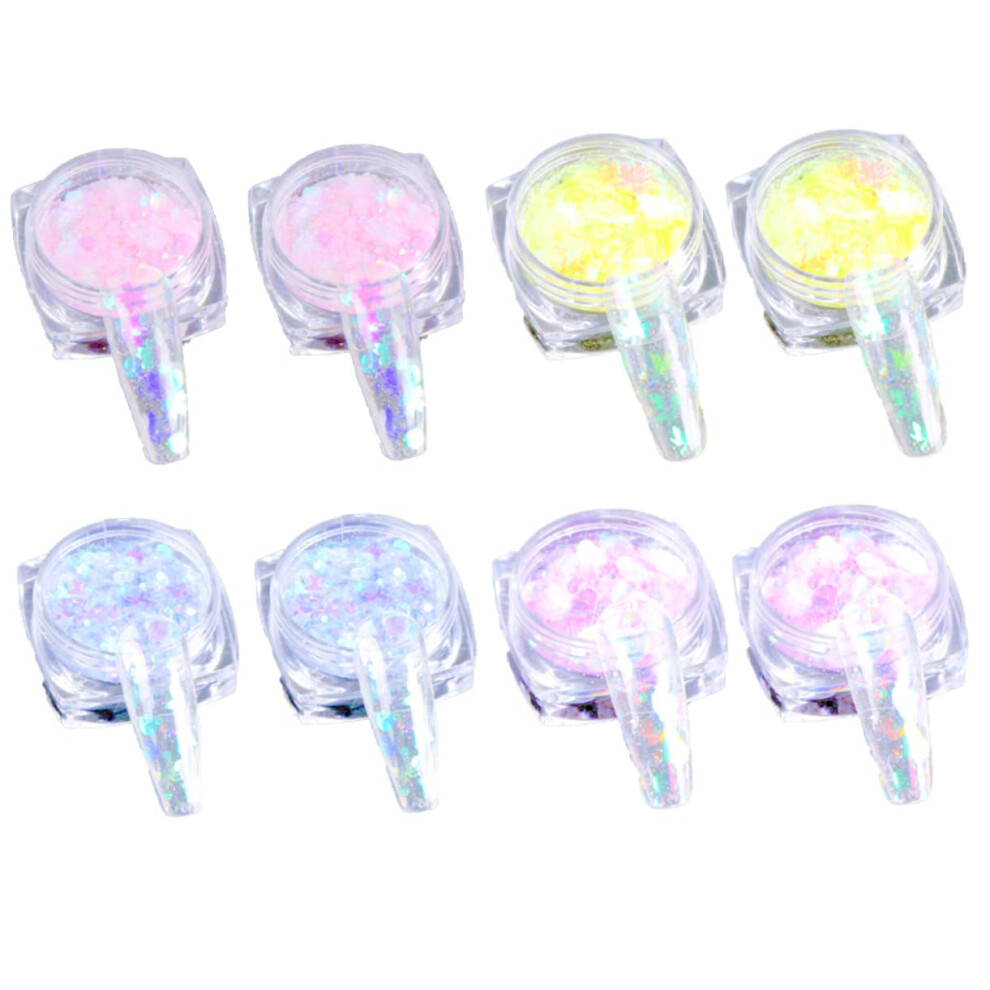 Maple Leaf Nail Art Glitter Set Colorful Irregular Sequins for Sparkling DIY Manicure Decoration