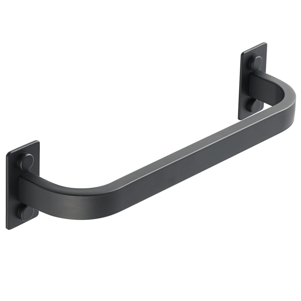 Mooche Black Towel Rail Wall Mounted, 25Cm Hand Towel Holder, Sus304 Stainless Steel Single Towel Bar For Bathroom Kitchen Home 5051226594786