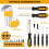 DEKO 100 Piece Home Repair Tool SetGeneral Household Hand Tool Kit wit 5