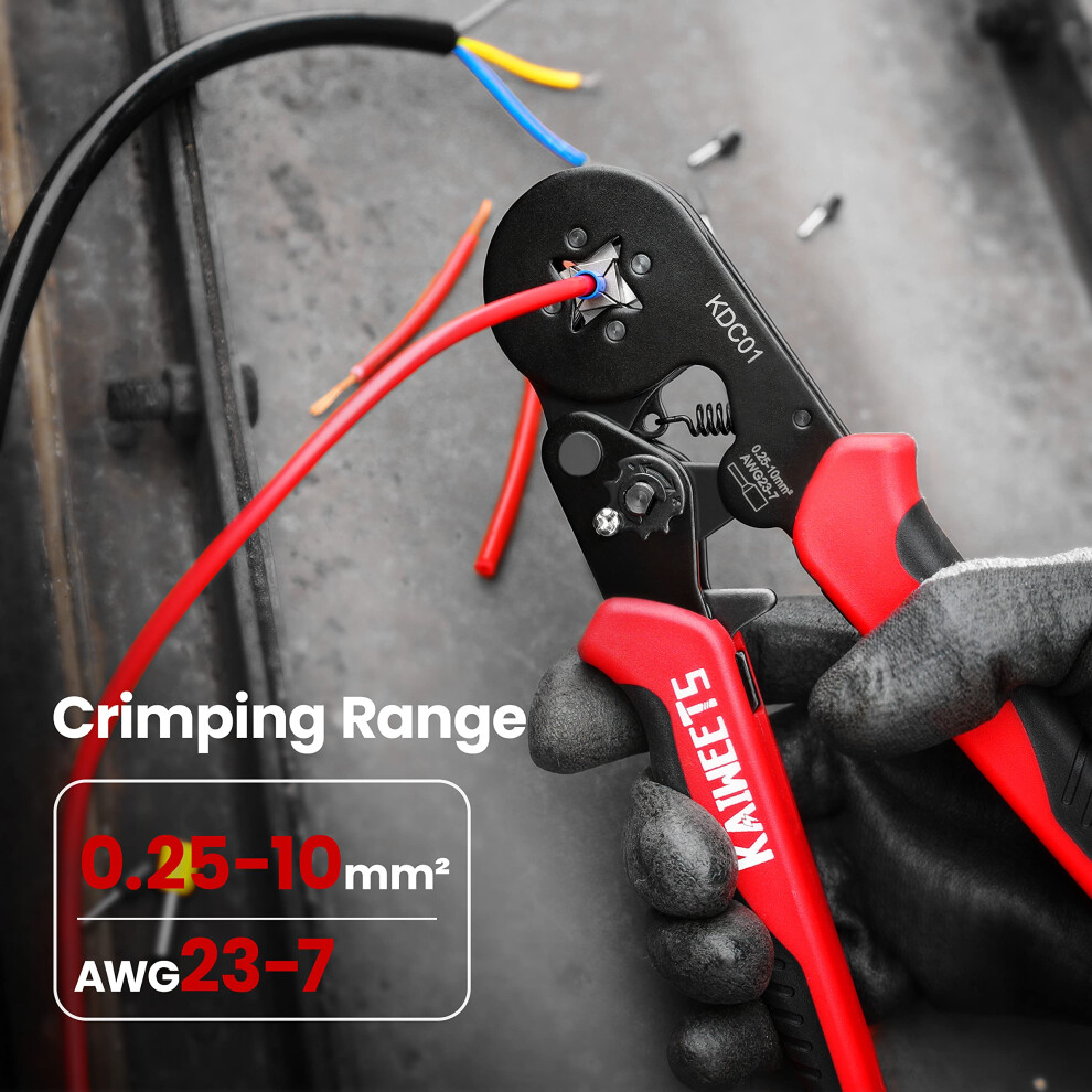 Kaiweets Crimping Tools Setï¼Ferrule Crimping Tool 02510 Mmâ²Awg 237 Wit 5004992423682