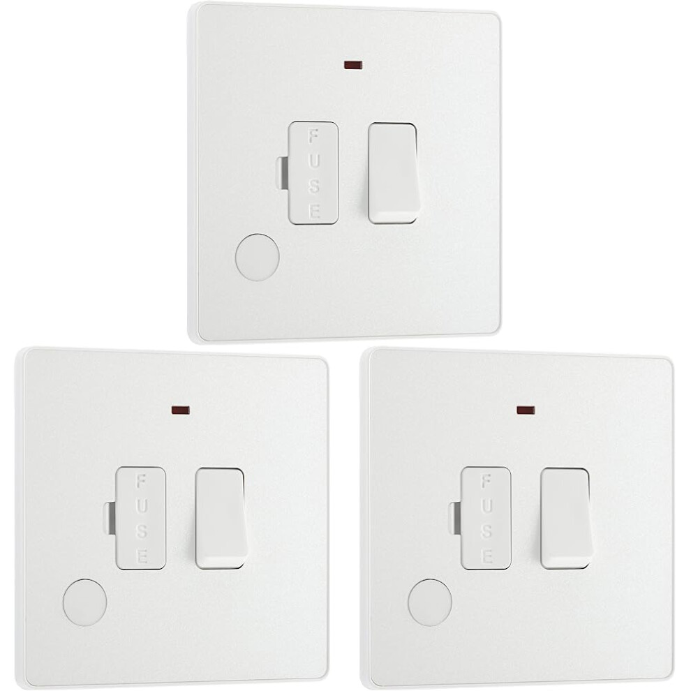 British General Bg Electrical Evolve Fused Connection Unit With Po White