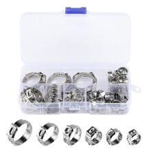 60 Pcs Hose Clips, Jubilee Clips Assorted Adjustab