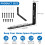 9 Pcs Black Shelf Brackets , Wall Mounted，90 Degree L Shelf Suppor 2