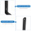 9 Pcs Black Shelf Brackets , Wall Mounted，90 Degree L Shelf Suppor 5