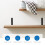 9 Pcs Black Shelf Brackets , Wall Mounted，90 Degree L Shelf Suppor 6
