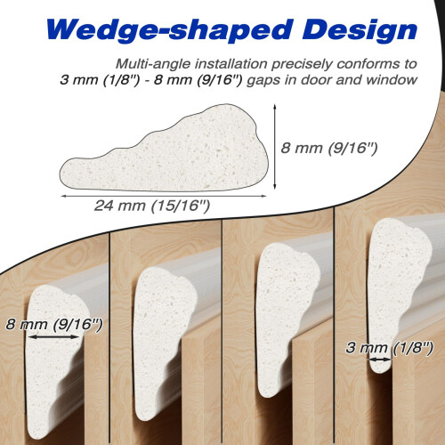 Draft Excluder for Doors and Windows,Draught Excluder Tape,Foam Door Seal 2