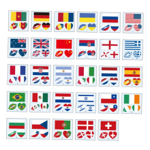 116pcs American Flag Stickers and USA Flag Temporary Tattoos for Patriotic Events and Festivals