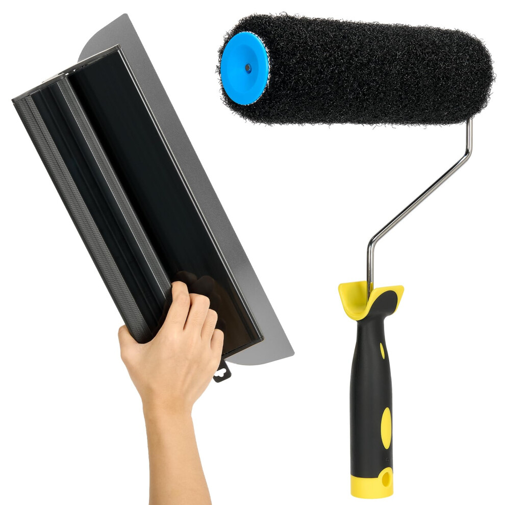 Drywall Skimming Blade Smoothing Spatula Plastering Wall Plastering Tools, High Grade Drywall Skimming Blade For Plastering Black 5051226660627
