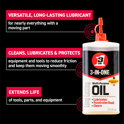 3-IN-ONE 100355 Multi-Purpose Oil 3 oz (Pack of 1) 1
