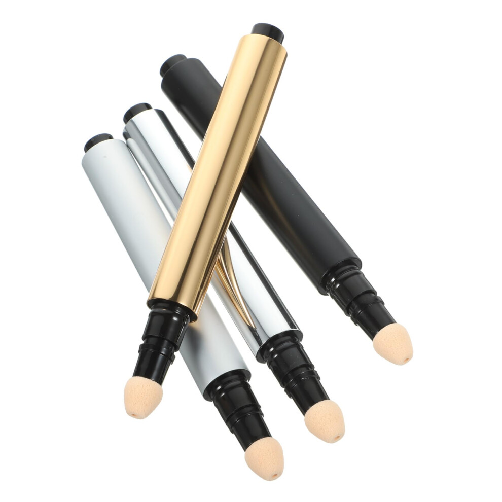 4Pcs Empty Foundation Tube and Refillable Concealer Pen Travel Size Leak Proof Compact Design