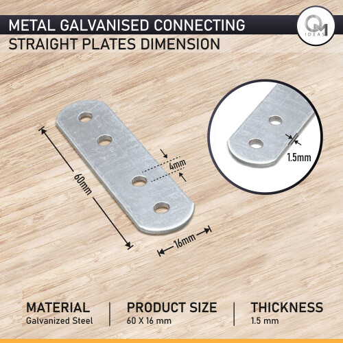 OMIdeas 20 x Connecting Plates (60 x 16 x 1.5) Str 1