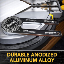 LEXIVON Aluminum Miter Saw Protractor 7Inch Rust Proof Angle Finder F