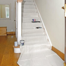 Staircase Cotton Dust Sheets for Decorating Size 24ft X 3ft Sheets for Home Decor, Cover Stairways, Floor, Runner and Corridors - Cotton Twill Dust S