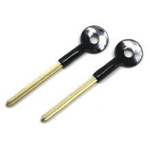 2 x fiXte Universal Extra Long Brass Bolt Key Security Rack Door Star