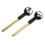 2 x fiXte Universal Extra Long Brass Bolt Key Security Rack Door Star 1