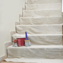 Staircase Cotton Dust Sheets for Decorating Size 24ft X 3ft Sheets for Home Decor, Cover Stairways, Floor, Runner and Corridors - Cotton Twill Dust S