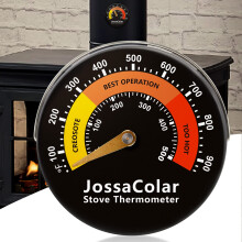Jossacolar Log Burner Thermometer Magnetic Wood Stove Thermomter Flue Thermometer Log Burner Temperature Gauge Log Burner Accessories Firepalce Tool