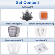 Prassia Reusable Face Cover Set for PaintingGas Dust Machine Polishing