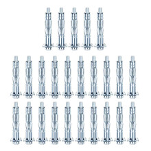 XUELIYUN 25pcs M6x80 Heavy Duty Zinc Plated Carbon Steel Drywall Anchor Plugs for Plasterboard Walls
