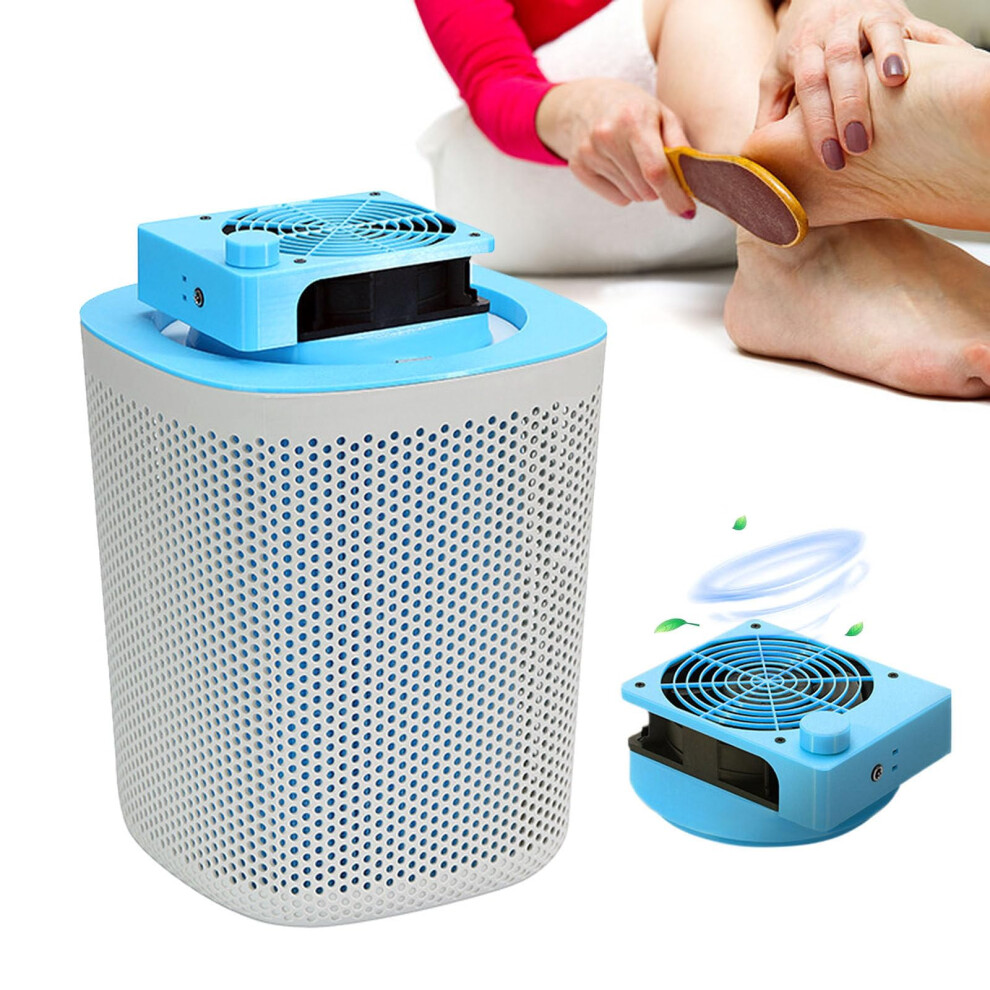 Blue Professional Nail Dust Collector With Reusable Filter, 40W 3Speed Low Noise Electric Nail Vacuum Cleaner For Salon And Home Manicure Pedicure,