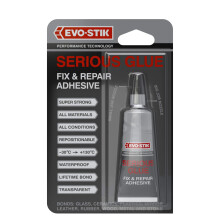 EVO-STIK Serious Glue 33g - High Strength - Waterproof - Ideal for Fixing and Repairs - Transparent Non-Drip Gel - Extreme Temperature Resistance - S