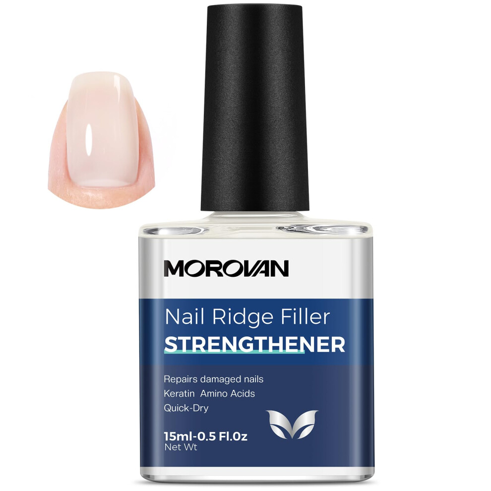 White Milky Nail Strengthener And Growth Treatment With Keratin Calcium For Damaged Nails