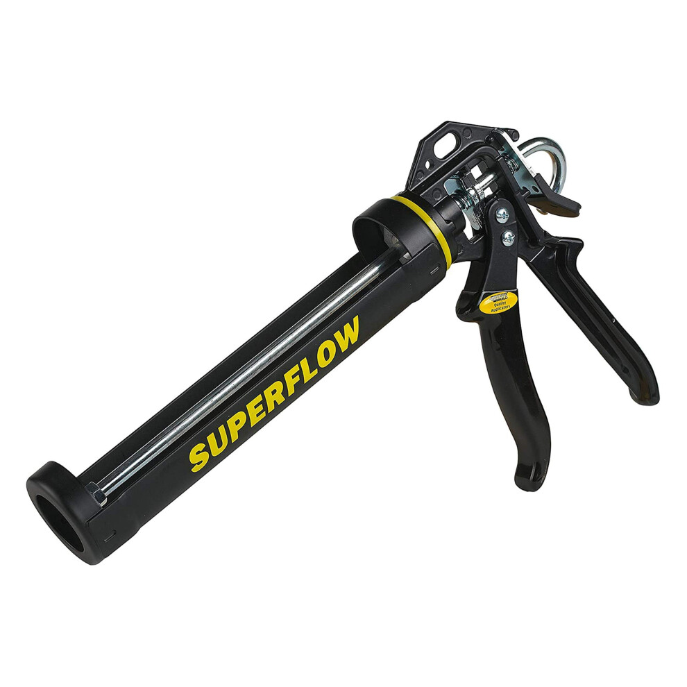 Everbuild Super Flow Sealant/Adhesive Cartridge Applicator Gun With Rotating Bar