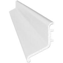 Exitex Rain Deflector 914mm – White - Aluminium Door Rain Guard for Inward & Outward Opening External Doors, Weather Bar to Deflect Rainwater
