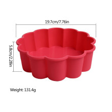Silicone Quiche-Formen 2 Stück Rundes Antihaft-Backgeschirr-Set 23 cm Langlebig & Flexibel