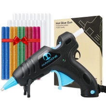 Hot Glue Gun, 20w Hot Melt Glue Gun Upgraded Version with 30pcs 7mm Glue Sticks, Fireproof Mini Glue Gun for Crafting, DIY Handicrafts and Repair