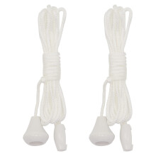 2pcs Replacement Cord Pull for Ceiling Switch,Nylon Pull Cord Light Switch Bathroom Light Pull Cord White Light Switch Pull Cord Light Cord Pull Stri