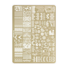 Butterfly Nail Stamping Plate Stainless Steel Floral Template for Precise Pattern Transfer